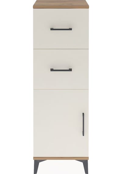 Arges Dolap Tek Raflı 2 Çekmeceli Tek Kapaklı 44x30x134 Çam-a... Çam
