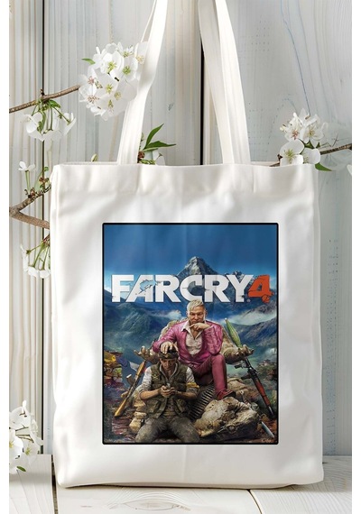 Art Hediye Farcry Oyun Baskılı Omuz Çanta Kişiye Özel Model 3 Çok Renkli