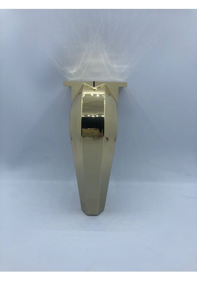 PLASTİK,15 CM GOLD KAPLAMA,KOLTUK,MOBİLYA AYAĞI (4 ADET)