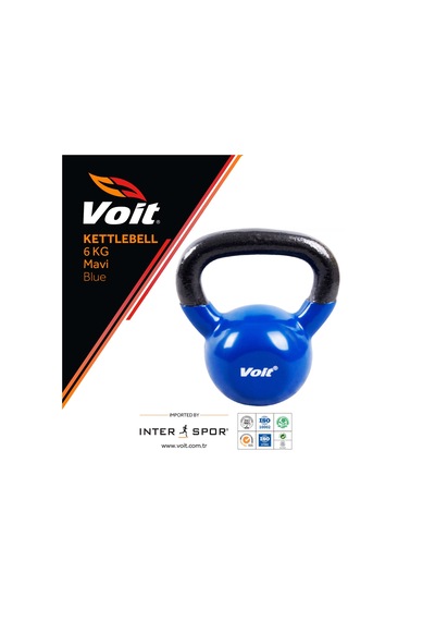 Voit Vinyl Kettlebell 6  KG Mavi