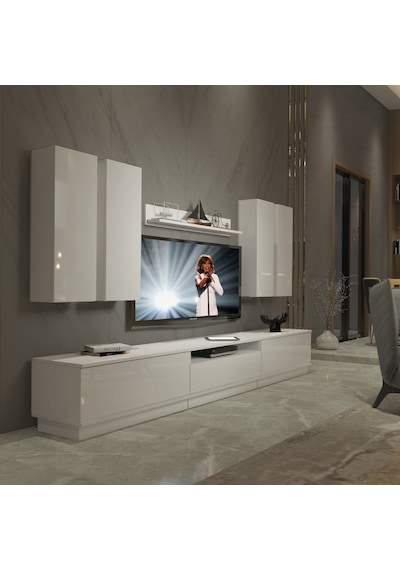 Decoraktiv Trendstyle 8ds Slm Tv Ünitesi Tv Sehpası Beyaz
