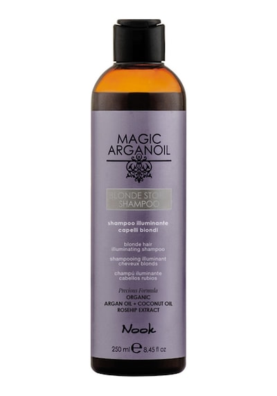 Nook Blonde Story Sarı Gri Saçlar İçin Sülfatsız Argan & Kuşburnu Özlü Renk Koruyucu Mor Şampuan 250ml Zayıf - Yıpranmış
