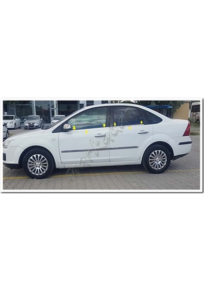 Woc Chrome Ford Focus Sedan Krom Cam Çıtası 1998-2005 4 Parça  Pas