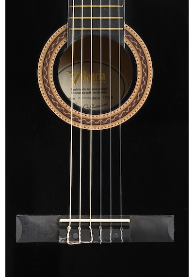 Valencia Vc104Tcebk Elektro Klasik Gitar Sap Çelikli 4/4 Siyah