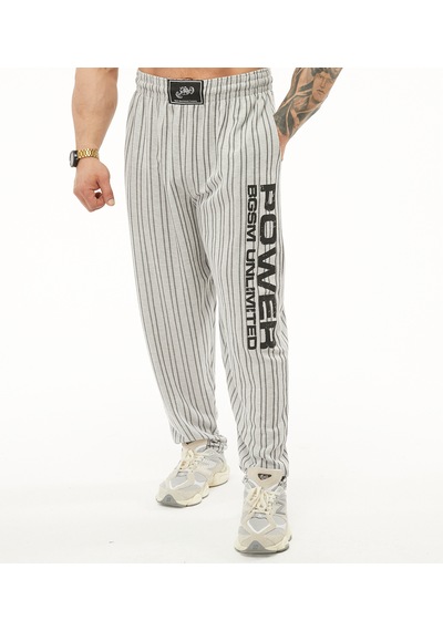 Bgsm Oversize Şalvar Eşofman Altı Body Pantolon Pnt1309 Ekru - Siyah