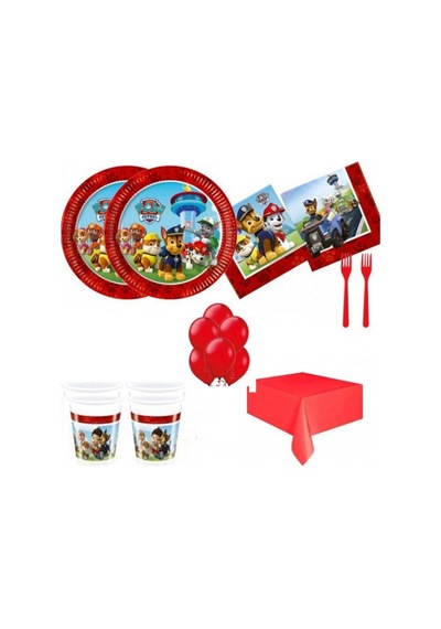 Paw Patrol Doğum Günü Süsleri Masa Seti Parti Seti Ekonomik Set 8