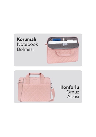 Mack Mcc-905 14.1 İksy Notebook Çantası Pembe