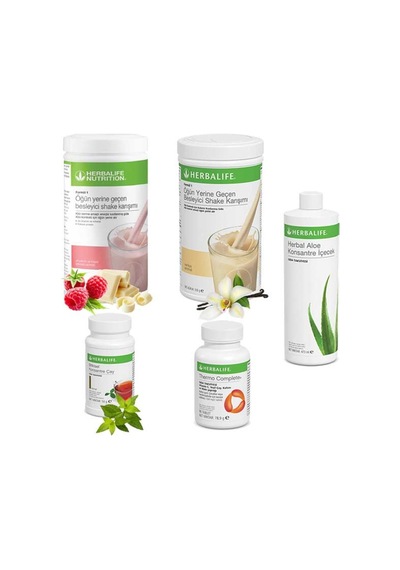 Herbalife Ahududu Shake 1 - Vanilya Shake 1 - Çay Klasik 50 Gr - Aloe Vera - Thermo Complete