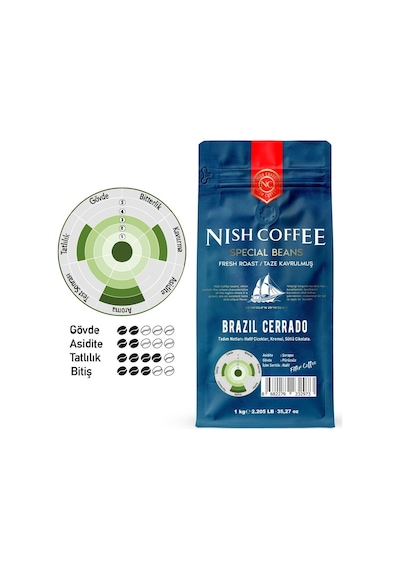 Nish Filtre Kahve Brazil Cerrado 1 KG