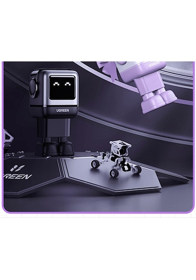 Ugreen Nexode Uno 65w Robot Gan Hızlı Şarj Cihazı, Mor 35291