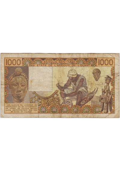 Batı Afrika Devletleri 1000 Frank 1981 K Senegal. Temiz+