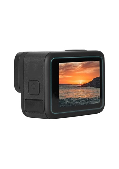 Hero 9 Temperli Cam Ekran Koruyucu, Gopro Hero 9, 10, 11, 12 Black İle Uyumlu Beyaz