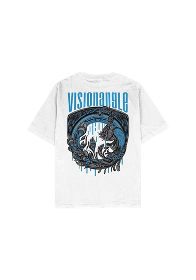Startmore Adrift Visionangle Beyaz Oversize Unisex T-shirt Beyaz