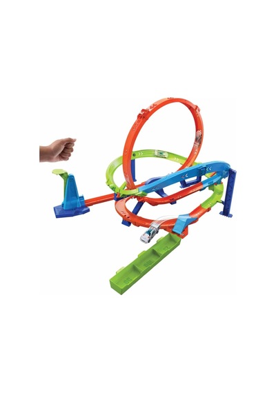 Hot Wheels Bumerang Çemberli Yarış Pisti Htk16 Turuncu