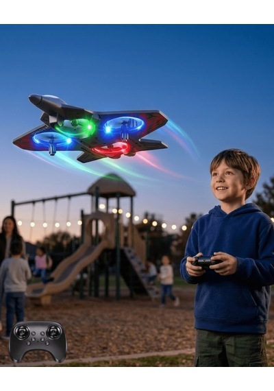 Uzaktan - 263 - Kumandalı Led Işıklı Drone Uçak 360 Derece Dönüş Özellikli - Csmo-tex - Oyuncak Drone