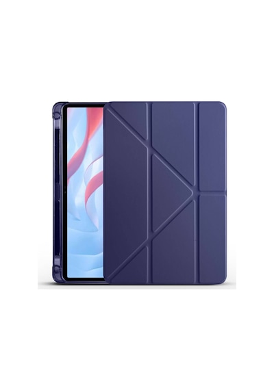 Ardemix Huawei Honor Pad X8 Pro 11.5' Kılıf Tri Folding Kalem Bölmeli Standlı Kılıf Lacivert