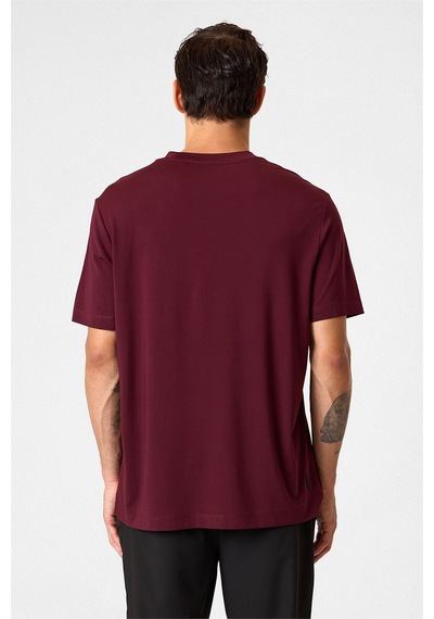 Back And Bond Regular Fit Bisiklet Yaka Bordo Tişört Çok Renkli