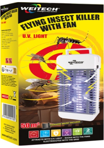 Weitech Belçika Malı-wk0116 Fan-uv Işıklı Sivrisinek Kovucu 50m2