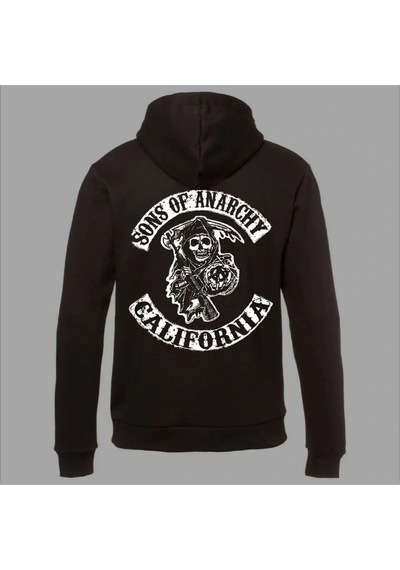 Startmore Sons Of Anarchy Samcro Kapüşönlu Hoodie Siyah