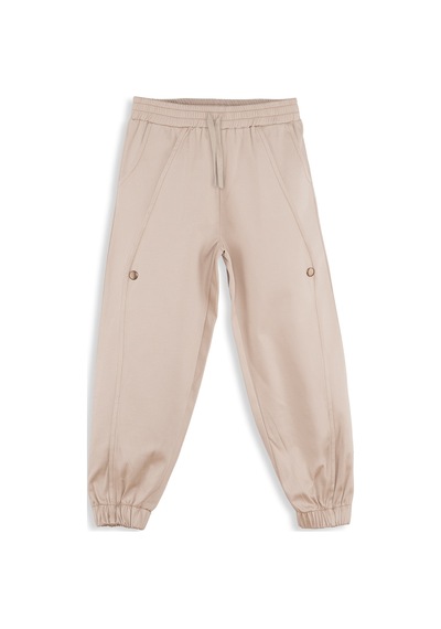 Denokids Erkek Çocuk Bej Gabardin Pantolon Renkli