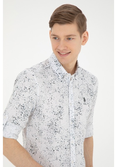 U.s. Polo Assn. Erkek Siyah Gömlek Desenli 50283711-vr046 Siyah U.s. Polo Assn. Erkek Siyah Gömlek Desenli 50283711-vr046 Siyah