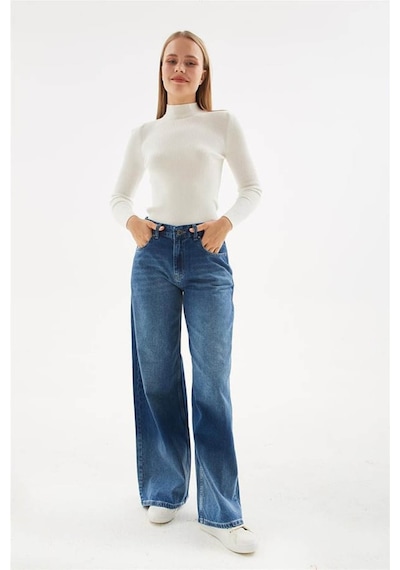 Only Fashion Friends Kadın Jean Pantolon 24k0546k1 Koyu Mavi
