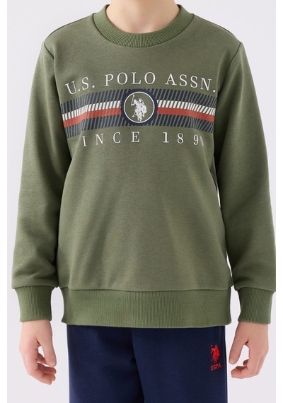 U.S. Polo Assn. Erkek Çocuk Haki Eşofman Takımı Haki