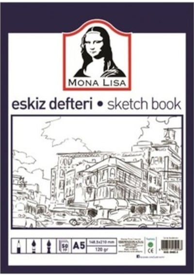 Mona Lısa Eskiz Defteri 50 Yaprak A5 120 Gr