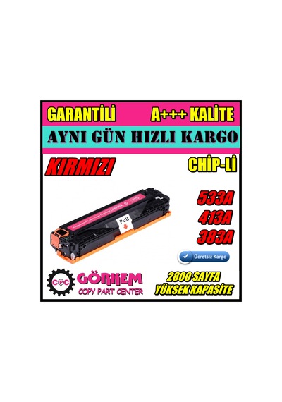 Hp M476Dw Uyumlu Toner Kırmızı (Cf383A)