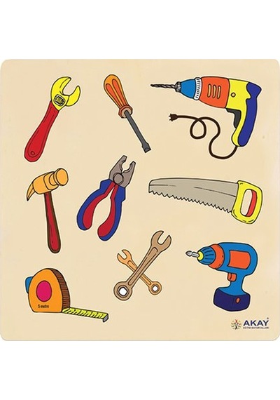 Ahşap Puzzle Aletler 30X30