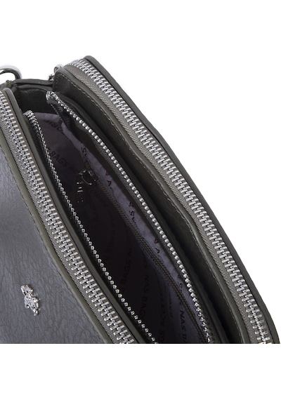 Nas Bag Kadın Sade Şık Omuz Ve Çapraz Zincirli Ve Uzun Çift Askılı 20x15 Cm Haki Victoria