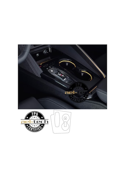 Audi Q5 Uyumlu Vites Etrafı Piano Black Tpu Koruyucu 2025-2026