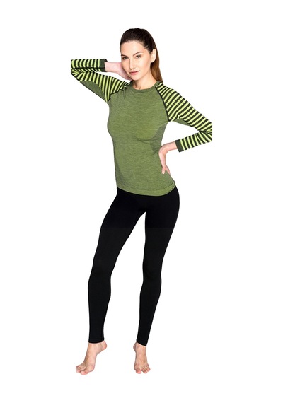 Thermoform Ultimate Merino Kadın Seamless Termal Uzun Kollu İçlik Seti Yeşil Çok Renkli Thermoform Ultimate Merino Kadın Seamless Termal Uzun Kollu İçlik Seti Yeşil Çok Renkli