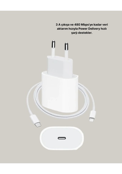 Apple Uyumlu iPhone Ve iPad 20w Güvenli Usb c Hızlı Şarj Adaptörü