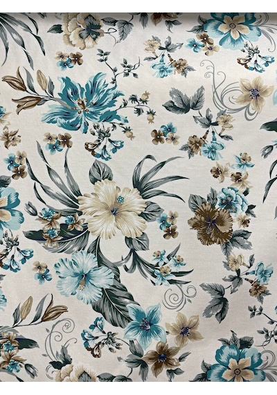 Enesar Home Çiçek Desenli Döşemelik Kumaş 12 Çiçekli Kumaş 100 x 140 cm