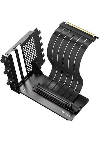 Antec Pcıe 5.0 Riser Kablo Ve Dikey Gpu Braketi, Rtx50 Uyumlu, 200mm, 32 Gt/s, 90 Dikey Montaj Kiti, Siyah