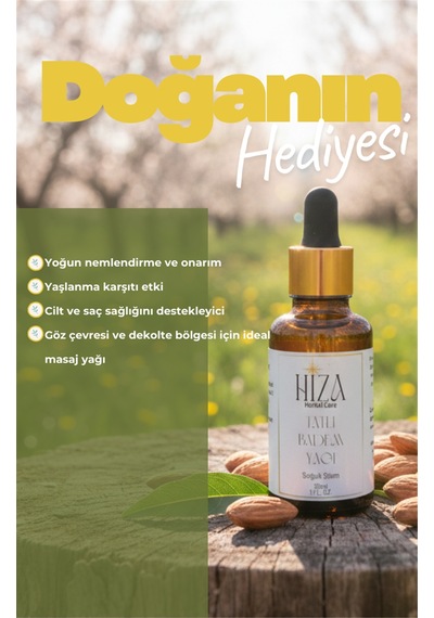 Hiza Herbal Care Doğal Tatlı Badem Yağı 30 ML