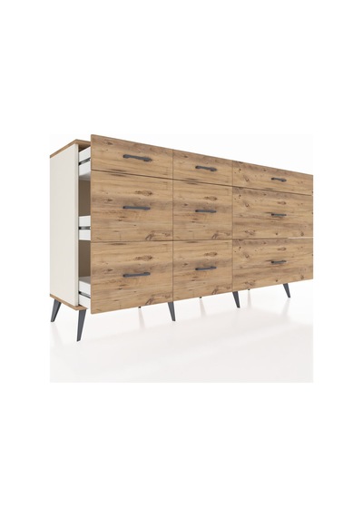 Kronos Konsol 9 Çekmeceli 176x59x99 Aytaşı-çam Atlas Çam - Aytası