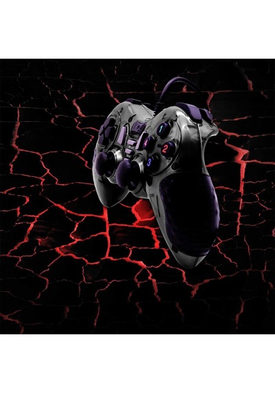 Pc Uyumlu Usb Dual Shock Titreşimli Joystick Oyun Kolu-cfl-2586 Siyah