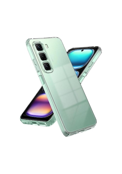 Infinix Hot 60 Pro Uyumlu Silikon Kılıf - Darbe Emici Kamera Korumalı Esnek Kapak -şeffaf Şeffaf
