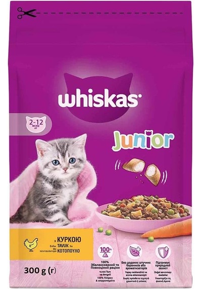 Whiskas Yavru Tavuklu Kuru Mama 300 G 103 Ivory