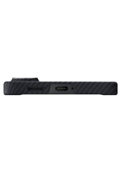 Galaxy Uyumlu S26 Plus Kılıf M-safeli 600d Aramid Fiber Pitaka Edge Serisi Black-grey Twill Siyah - Gri Siyah - Gri