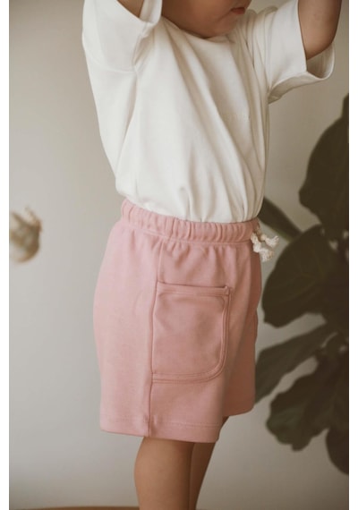 Pembe Basic Cepli Çocuk Şort Pembe