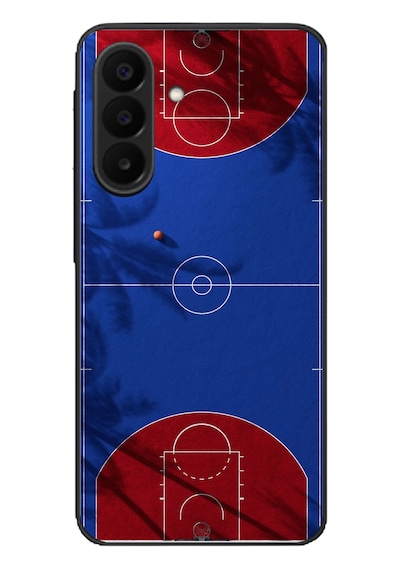 Samsung Galaxy A27 Uyumlu Basketbol Sahası Baskılı Silikon Kılıf Renkli