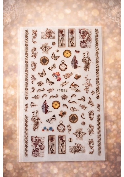 Urban Butterfly & Abstract Nail Art Sticker Series No:07