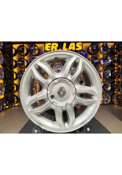 4  Adet Renault  6 15 4 100 Et37 601 Sılver Jant Revize Edilmiş Takım