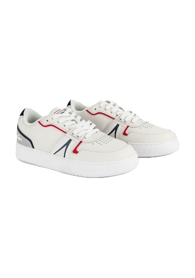 Lacoste L001 1 Sma Leather Mens Sneaker Hakiki Deri Erkek Günlük Spor Ayakkabı Krem Krem