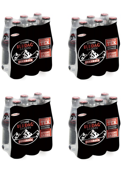 Uludağ Efsane Gazozu Şekersiz 250 Ml X 24 Adet