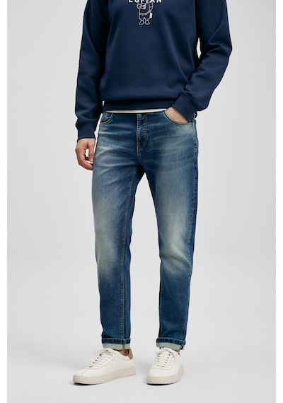 Lufian Max Smart Jean Erkek Pantolon Slim Fit Mavi Mavi 111200226100300
