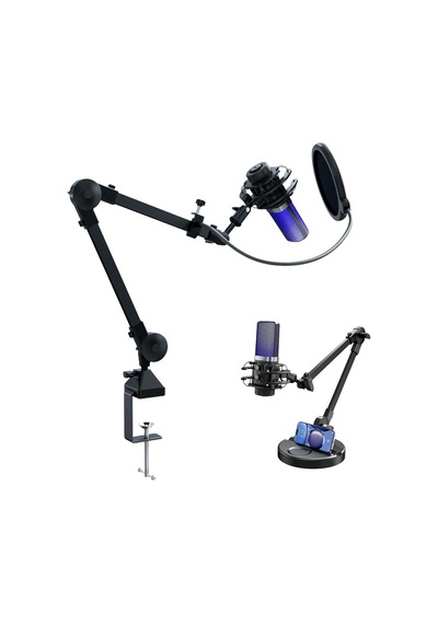 X3r Rgb Usb Condenser Profesyonel Mikrofon, Siyah